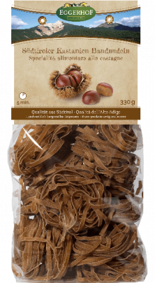 Eggerhof Kastanien Bandnudeln aus Südtirol Eggerhof Kastanien Bandnudeln aus Südtirol