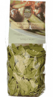 Foglie d'ulivo agli spinaci Nudel-Spezialität mit Spinat Frantoio di Sant'Agata 500g Foglie d'ulivo agli spinaci Nudel-Spezialität mit Spinat Frantoio di Sant'Agata 500g