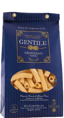 Gentile Ziti Corti Rigati Pasta di Gragnano 500g Gentile Ziti Corti Rigati Pasta di Gragnano 500g