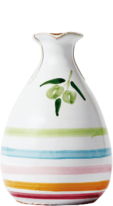 Lamantea Olio Extra Vergine di Oliva Fruttato Medio Tonkrug rund bunt handbemalt 250ml