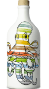 Antico Frantoio Muraglia Keramikflasche Extra Natives Olivenöl im Tonkrug POP ART "Polpo" 500ml