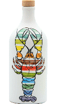 Antico Frantoio Muraglia Keramikflasche Extra Natives Olivenöl im Tonkrug POP ART "Aragosta" 500ml Antico Frantoio Muraglia Keramikflasche Extra Natives Olivenöl im Tonkrug POP ART "Aragosta" 500ml