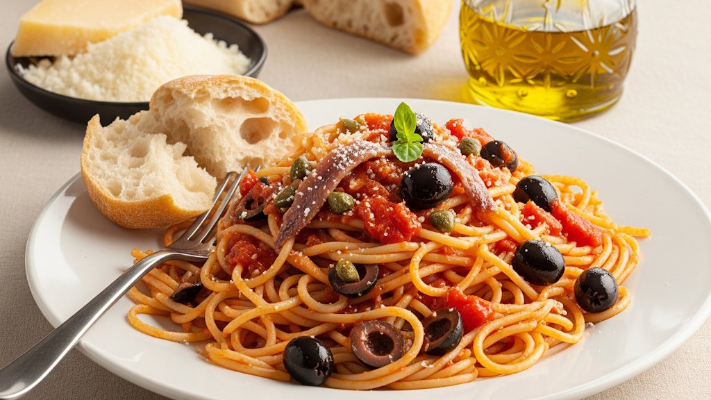 5 Spaghetti Rezepte einfach und schnell: Soo lecker! Spaghetti alla Puttanesca schnell und einfach zubereitet