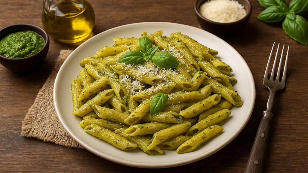 Penne al Pesto alla Genovese