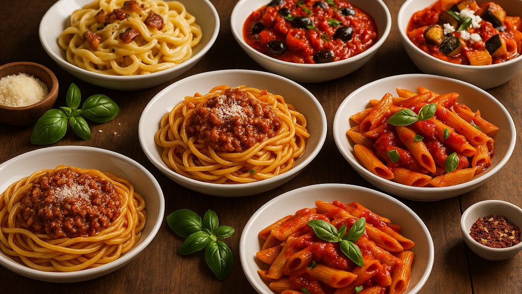 Italienische Pasta-Soßen Rezepte auf Teller