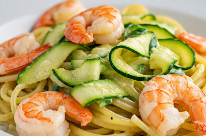 Pasta mit Garnelen und Zucchini – Mediterraner Genuss in seiner leichtesten Form
