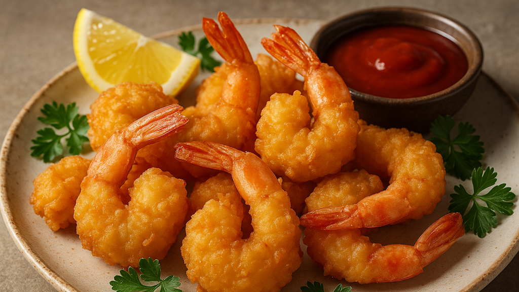Die Chemie des Frittierens: Warum Öl auch beim Airfryer entscheidend ist Frittierte Gamberi aus der Heißluftfritteuse