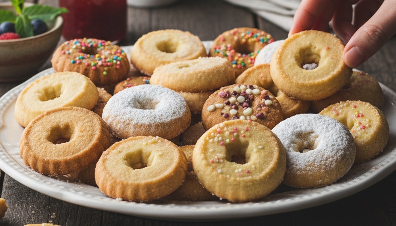 Frollini Kekse – Original italienisches Buttergebäck aus Pasta Frolla Frollini Kekse leckere zarte Butterkekse