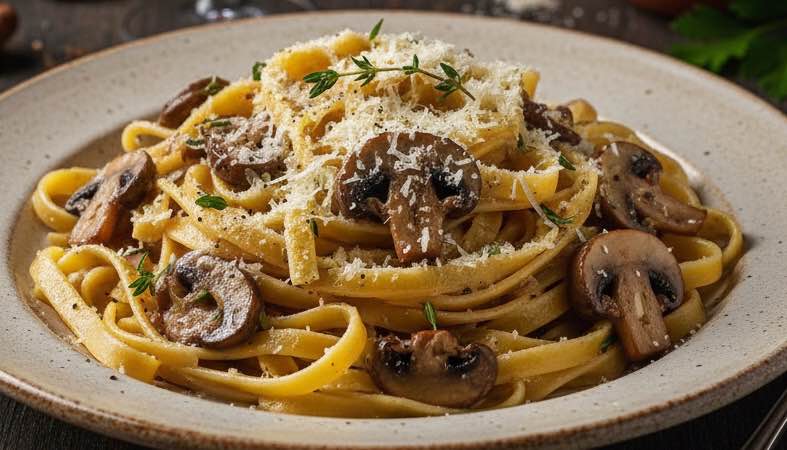 Tagliatelle ai Porcini ein leckeres Gericht