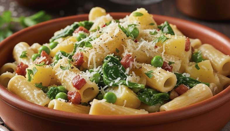 Pasta alla Pecorara – Rustikale italienische Pasta mit Pecorino Pasta alla Pecorara ein klassisches Gericht